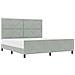 Rete letto  in Grigio chiaro - 180x200 cm in Velluto - Foto miniatura 1