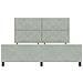 Rete letto  in Grigio chiaro - 180x200 cm in Velluto - Foto miniatura 8