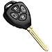 Guscio Chiave Auto Nero Abs Compatibile Con Toyota Camry Corolla - Sostituzione Telecomando - Foto miniatura 2