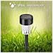 Set Da 10 Luci Solari A Led Per Giardino - Illuminazione Paesaggistica In Plastica Nera - Foto miniatura 6