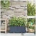 Vasi da giardino Grigio 80 x 40 x 37.5 cm Acciaio - Foto miniatura 2