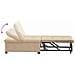 Divano letto Crema 67 x 194 x 82 cm Tessuto in microfibra - Foto miniatura 9