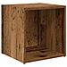 Mobile TV 2 pcs Marrone 37 x 35 x 37 cm Legno multistrato - Foto miniatura 5