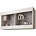 Komodee Tivoli Horizontal 100 Vetrina Sospesa, Bianco/bianco, Senza Led, Larghezza 100 Cm X Altezza 50 Cm X Profondità 29 Cm, Per Soggiorno, Sala Da Pranzo - Foto miniatura 3
