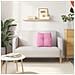Cuscino per Schiena Rosa 45 x 24 x 50 cm Tessuto - Foto miniatura 4