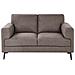 Divano 2 Posti Lousto Tessuto Marrone - Foto miniatura 3