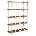 Scaffale In Legno Marrone E Bianco Con 5 Ripiani 120x42,5x190h Cm - Foto miniatura 4
