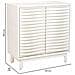 Credenza In Legno Con 2 Porte 85x40x90,5 - Foto miniatura 4
