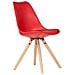 Sedia Rossa In Polipropilene 54x48x83/48h - Foto miniatura 1
