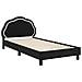 Struttura letto bambini con testata Nero 90 x 190 cm Velluto - Foto miniatura 4