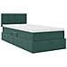 Letto con contenitore e LED Verde Scuro 90 x 190 cm Velluto - Foto miniatura 6