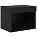 Unità a muro per TV con LED 5 pcs Rovere Nero Legno multistrato - Foto miniatura 6