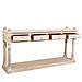 Mueble De Entrada In Legno Finitura Artigianale 196x46x97h Cm - Foto miniatura 3
