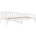 Set Dormeuse e Panca con Tetto Bianco 80x200cm Massello Pino - Foto miniatura 6