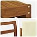 Set divani 7 pcs Naturale e Crema Legno di Acacia Massello - Foto miniatura 8