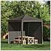 Parete per tenda da festa 2 pcs Antracite 200 x 195 cm - Foto miniatura 2