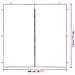 Parete per tenda da festa 2 pcs Antracite 200 x 195 cm - Foto miniatura 6