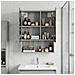 Mobiletto per specchio da bagno Grigio Sonoma 50 x 14,5 x 70 cm - Foto miniatura 4