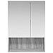 Mobiletto per specchio da bagno Grigio Sonoma 50 x 14,5 x 70 cm - Foto miniatura 5