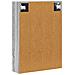 Mobiletto per specchio da bagno Grigio Sonoma 50 x 14,5 x 70 cm - Foto miniatura 8