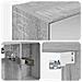 Mobiletto per specchio da bagno Grigio Sonoma 50 x 14,5 x 70 cm - Foto miniatura 9