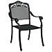 Set di Tavolo da Giardino 3 pcs Nero Alluminio pressofuso - Foto miniatura 4