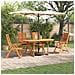 Set da Pranzo per Giardino 5 pcs Marrone - Foto miniatura 2