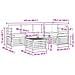 Set di divani da esterno 6 pcs Bianco e Beige 59 x 59 x 37 cm - Foto miniatura 8