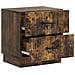 Armadio da Notte con cassetto Rovere Fumo 43 x 34,5 x 44,5 cm - Foto miniatura 3