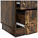 Armadio da Notte con cassetto Rovere Fumo 43 x 34,5 x 44,5 cm - Foto miniatura 8