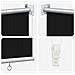 Tenda a Rullo Esterno Blocco UV 90% Nero 140 x 140 cm HDPE - Foto miniatura 6