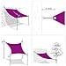 Vela Parasole 160 g /m² Triangolare Blu 3,6x3,6x3,6 m in HDPE - Foto miniatura 4
