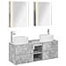 Set di mobili per il bagno 5 pcs Grigio Cemento - Foto miniatura 1