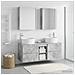 Set di mobili per il bagno 5 pcs Grigio Cemento - Foto miniatura 4