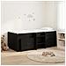 Struttura Letto Loft con Mobile 3 pz Nero Legno ingegnerizzato - Foto miniatura 2