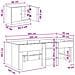 Struttura Letto Loft con Mobile 3 pz Nero Legno ingegnerizzato - Foto miniatura 8