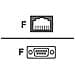 Adattatore per trasferimento dati ADB0036 - 1 x RJ-45 Femmina - 1 x DB-9 Femmina Seriale - Foto miniatura 1