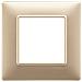 14642/22 - Placca 2 Moduli Champagne Opaco - Foto miniatura 1