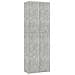 Armadio da Ufficio Grigio Cemento 60x32x190cm Legno Multistrato - Foto miniatura 1