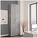 Armadio da Ufficio Grigio Cemento 60x32x190cm Legno Multistrato - Foto miniatura 2