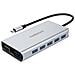 Docking Station Universale per Notebook MD-C317 5x USB 3.0 / 2x HDMI / 1x RJ-45 Alluminio + Power Delivery 100W - Foto miniatura 1