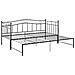 Telaio Divano Letto Estraibile Nero In Metallo 90x200 Cm - Foto miniatura 6
