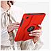 Custodia Samsung Tab A7 Lite Supporto Rotante Orizzontale / Verticale Rossa - Foto miniatura 4