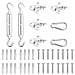 Set Accessori per Vela Parasole 8 pz in Acciaio Inossidabile - Foto miniatura 1