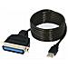 CB-CN36 USB 1.1/2.0 Type A Parallel IEEE 1284 Nero cavo di interfaccia e adattatore - Foto miniatura 3