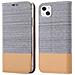 Custodia Compatibile Con Apple Iphone 13 In Grigio Chiaro Marrone - Coperchio Protettiva Con Chiusura Magnetica, Funzione Stand E Tasca Per Le Carte - Foto miniatura 8