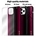 Custodia Compatibile Con Apple Iphone 11 Pro - Ottica A Strisce In Cremisi Rosa - Coperchio Protettivo In Vetro Temperato E Silicone Tpu - Foto miniatura 7
