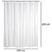 Tenda Da Doccia, Peva, Colore Bianco, 180x200 Cm, - Foto miniatura 3