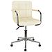 Sedia Girevole Da Ufficio Crema In Tessuto - Foto miniatura 2