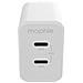 Wall Adapter Usb-c 45w Gan Dual Usbc Pd Dual 45w Gan Whiteeu 2xu - Foto miniatura 1